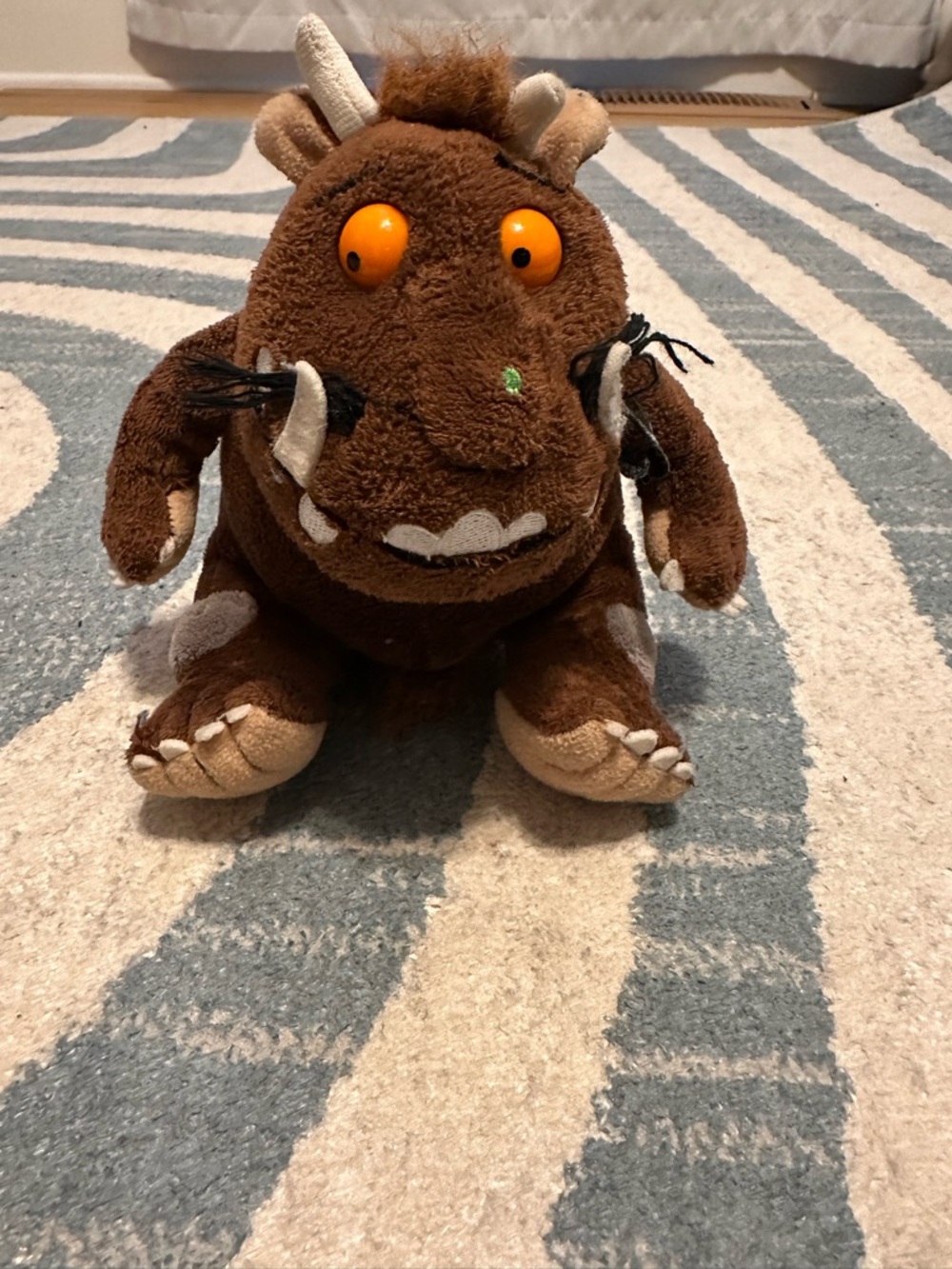 Plush Gruffalo Stuffed Animal - Brown with Orange Eyes
